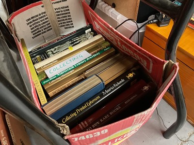 Lot 413 - Three boxes of reference books on collecting