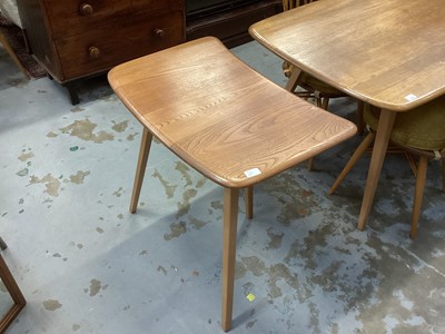 Lot 1204 - Ercol dining table with extension together with six chairs