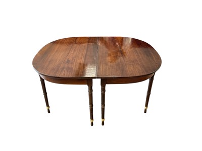 Lot 1529 - 19th century rosewood dining table