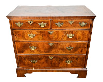 Lot 1528 - 18th century walnut chest of drawers