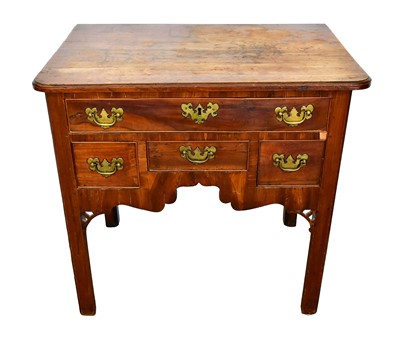 Lot 1537 - 18th century walnut lowboy