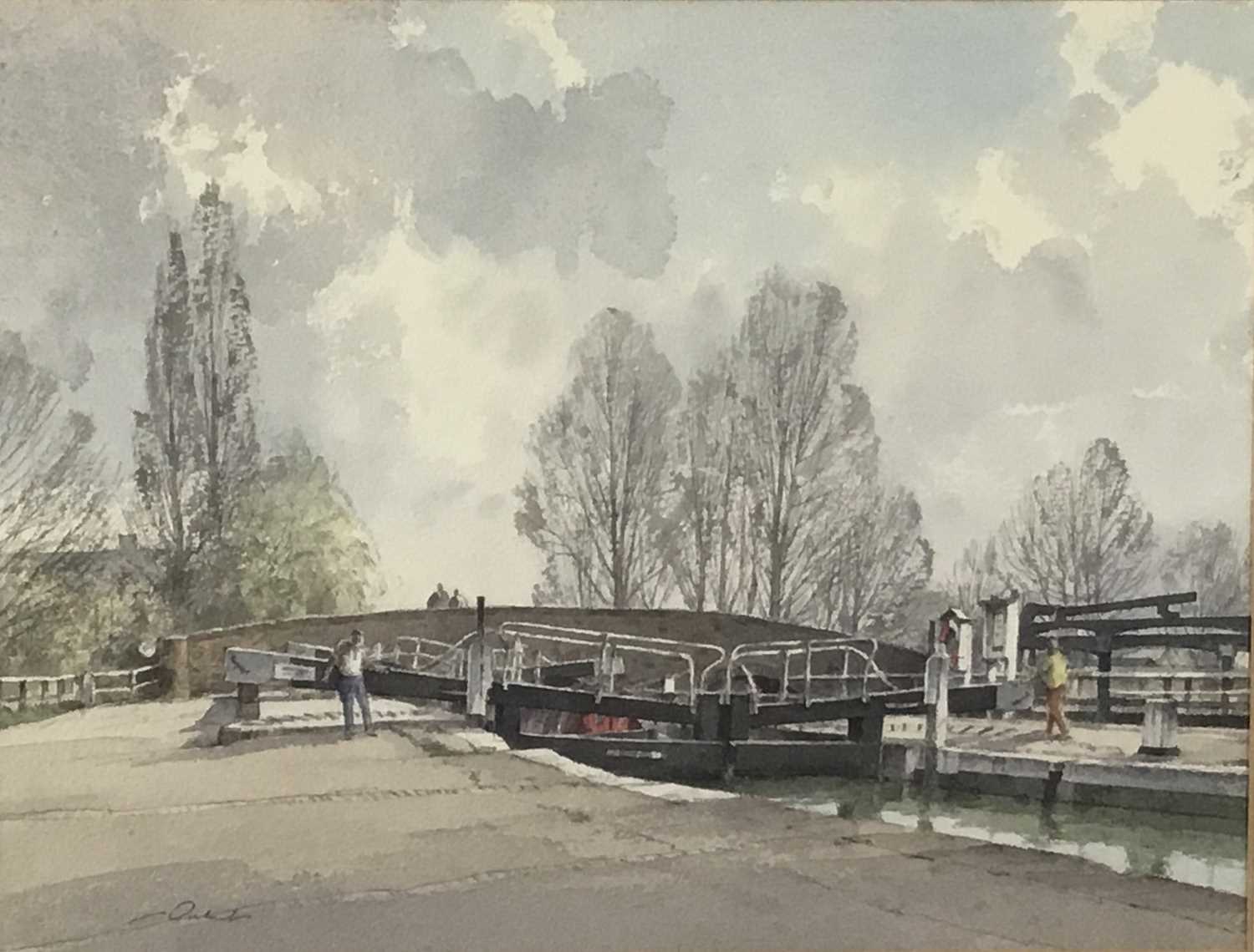 Lot 181 - Stanley Orchart (1920-2005), watercolour, Stoke Bruerne Northants, 35cm x 47cm, framed and glazed