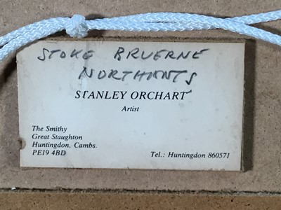Lot 181 - Stanley Orchart (1920-2005), watercolour, Stoke Bruerne Northants, 35cm x 47cm, framed and glazed