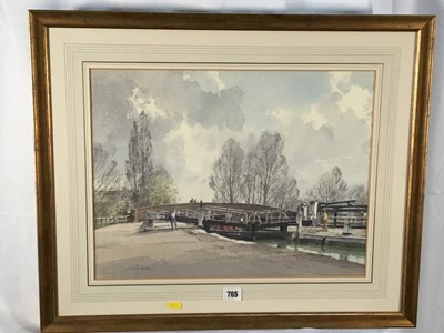 Lot 181 - Stanley Orchart (1920-2005), watercolour, Stoke Bruerne Northants, 35cm x 47cm, framed and glazed
