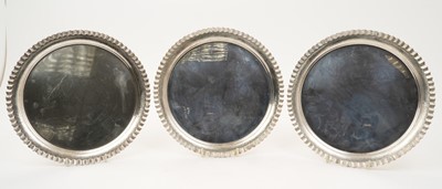 Lot 394 - Set of three fine quality modern circular dishes, by C.N.L., London<...