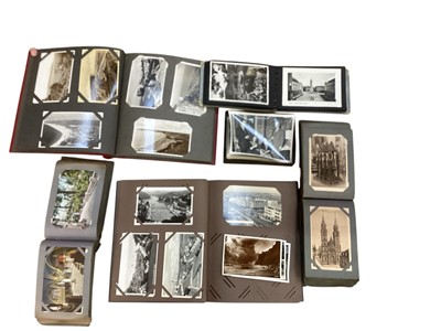 Lot 1405 - Collection of postcards, loose and in albums. GB and some European cards. Many photographic