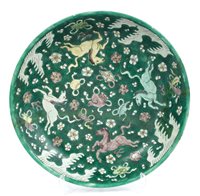 Lot 255 - Antique Chinese Qing famille verte porcelain...