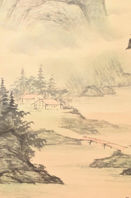 Lot 12 - 20th century Japanese scroll painting