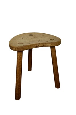 Lot 1667 - Robert ‘Mouseman’ Thompson of Kilburn oak stool