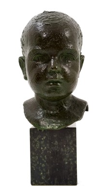 Lot 954 - George Edgar Campbell (1899-1976) bronze bust of an infant