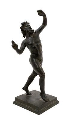 Lot 887 - 19th century Grand Tour bronze figure of the dancing fawn