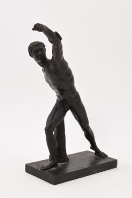 Lot 896 - 19th century continental Grand Tour bronze sculpture of a gladiator