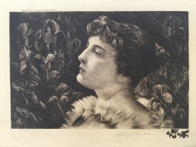 Lot 261 - William St John Harper (American 1851-1910) pencil signed etching with remarque, 15.5cm x 23.5cm, unframed