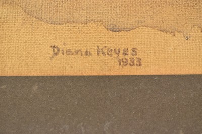 Lot 145 - Diana Keyes 20th century watercolour - Portrait of ‘Joker’, horse in a stable, signed and dated 1933, 23cm x 32cm, in glazed frame