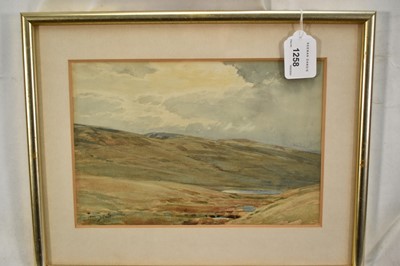 Lot 143 - Tom Scott, 20th century watercolour - Highland Scene, signed, 17cm x 25.5cm, in glazed frame