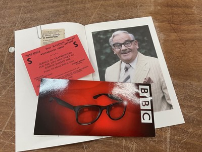 Lot 1440 - Ronnie Barker (1929-2005) memorabilia. Provenance: Josephine Tewson Collection