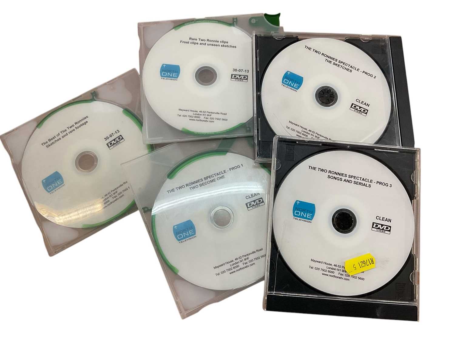 Lot 1457 - Five DVDs of Two Ronnies clips. Provenance: Josephine Tewson Collection