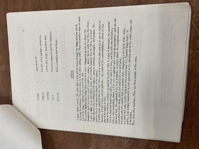 Lot 1452 - Original Script for After Magritte by Tom Stoppard. Provenance: Josephine Tewson Collection (Original cast member)