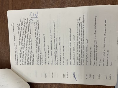Lot 1452 - Original Script for After Magritte by Tom Stoppard. Provenance: Josephine Tewson Collection (Original cast member)
