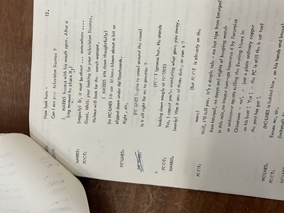 Lot 1452 - Original Script for After Magritte by Tom Stoppard. Provenance: Josephine Tewson Collection (Original cast member)