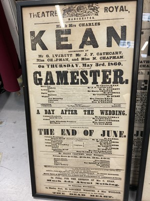Lot 1462 - Theatre Royal Manchester group of six 19th century theatre bills