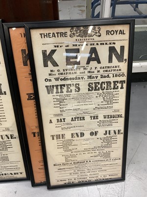 Lot 1462 - Theatre Royal Manchester group of six 19th century theatre bills