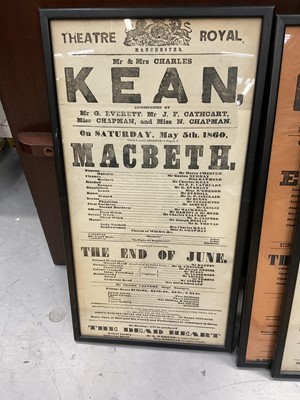 Lot 1462 - Theatre Royal Manchester group of six 19th century theatre bills