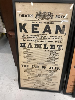 Lot 1462 - Theatre Royal Manchester group of six 19th century theatre bills