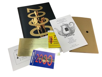Lot 1461 - 2000 Oscars ceremony - 72nd annual Academy Awards