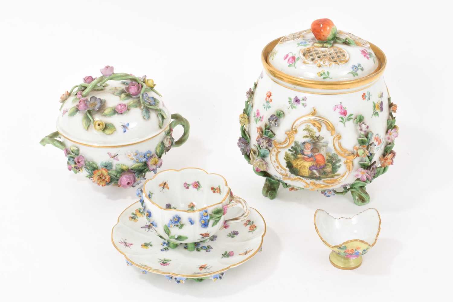 Lot 78 - Group of Meissen porcelain