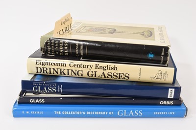 Lot 116 - Reference books on antique drinking glasses (6)