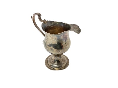 Lot 268 - Early George III silver cream jug