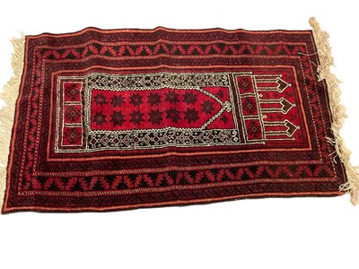 Lot 1749 - Afghan Belouche prayer rug
