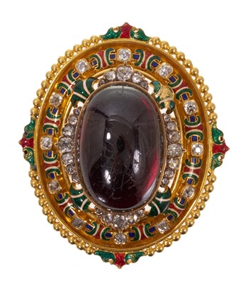 Lot 551 - Victorian Holbeinesque brooch in the Renaissance style