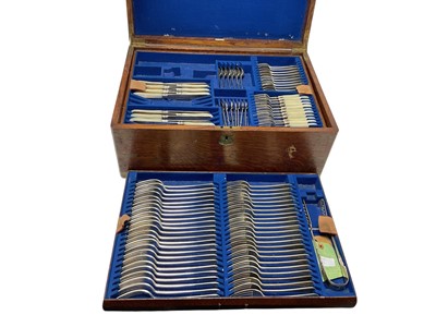 Lot 273 - Extensive part canteen of late Victorian silver cutlery