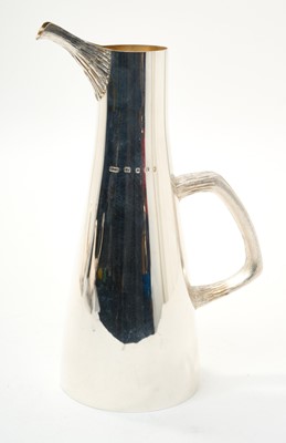 Lot 282 - Modern silver water jug, maker HOL (House of Lawrian), 1977