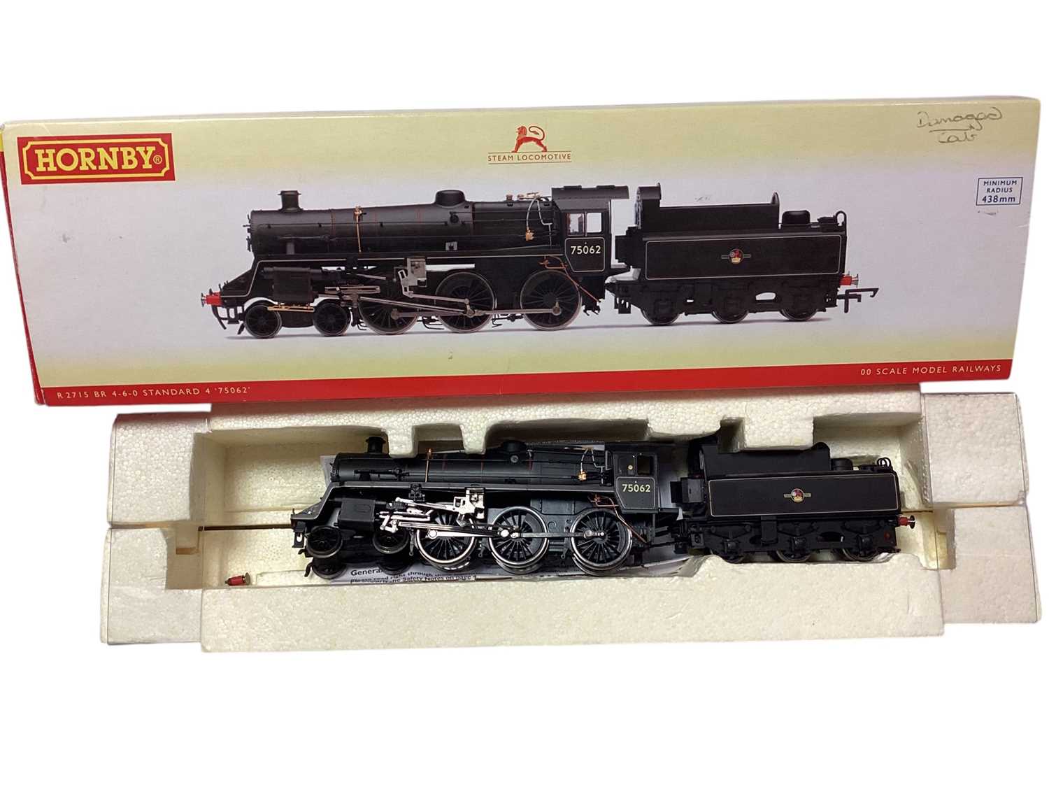 Lot 1822 - Hornby OO Gauge 4-6-0 Class 75000 tender locomotive 75062, Boxed R2715, 4-6-0 GWR Green Hall Class tender locomotive "Albert Hall" 4983, boxed & 4-6-2 BR lined Green Class A4 tender locomoti...