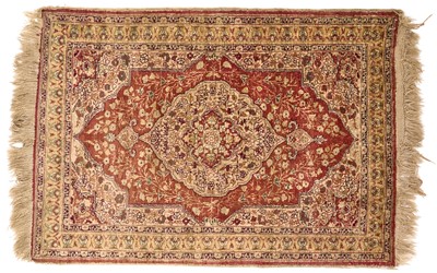 Lot 1747 - Fine quality Persian silk rug