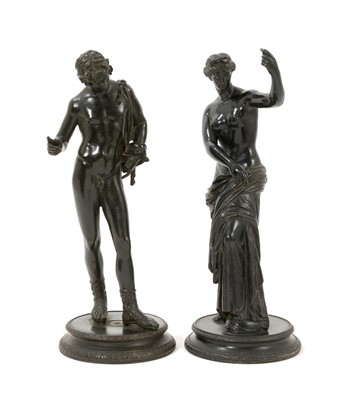 Lot 936 - Pair of 19th century Grand Tour bronze figures