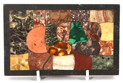 Lot 880 - 19th century grand tour specimen marble desk stand with interesting provenance