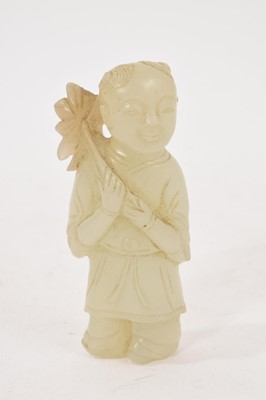Lot 933 - Small Chinese jade figure