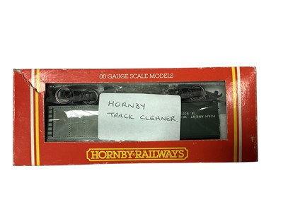 Lot 1830 - Dapol OO Gauge Track Cleaner, boxed B800, plus Track Cleaner Accessory Pack B803 & Hornby Track Cleaner (3)