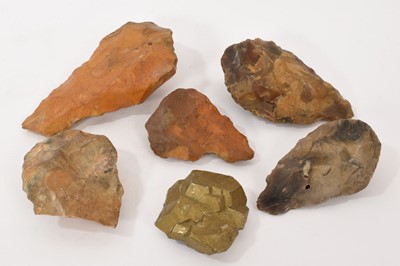 Lot 1102 - Collection of five Neolithic hand axes