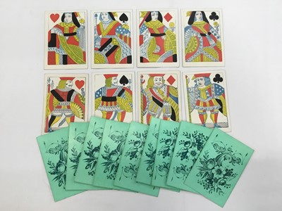 Lot 1050 - Rare complete deck of single ended Goodall playing cards, circa 1850