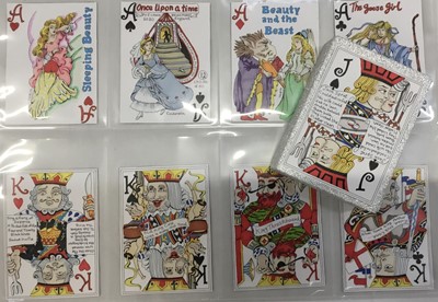 Lot 1055 - Complete deck of Elaine Lewis transformation cards on a nursery rhyme theme