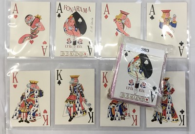Lot 1063 - Elaine Lewis complete deck of Fonarama playing cards