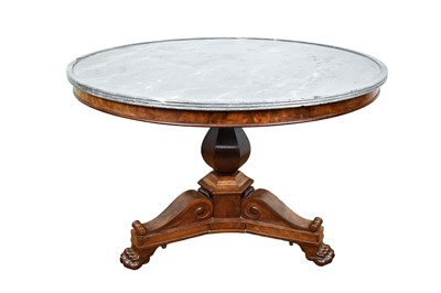 Lot 1593 - 19th century French mahogany centre table