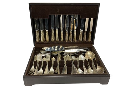 Lot 380 - Part canteen of contemporary silver cutlery