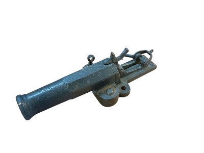 Lot 930 - Unusual 19th century French Pinfire poachers/ alarm pistol