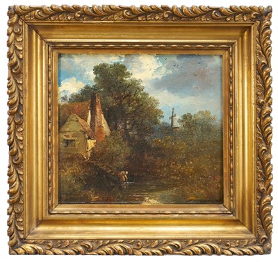 Lot 1345 - Edward Robert Smythe (1810-1899) oil on panel - Willy Lott's Cottage, 25cm x 37cm, in gilt frame